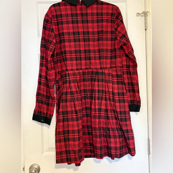 ModCloth Dangerfield Red Tartan Dress - Picture 2 of 4